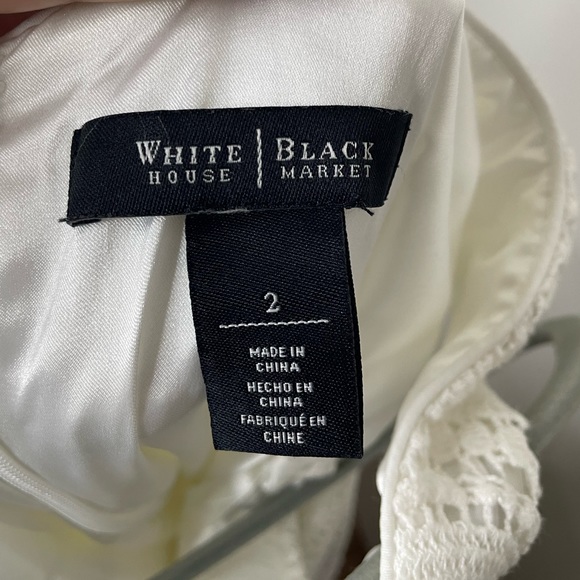 White House Black Market White Lace Sleeveless Dress - Picture 4 of 4